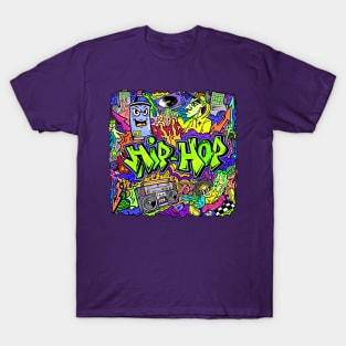 Hip Hop Music Graffiti T-Shirt